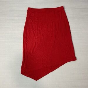 Vintage Guess Jeans Authentic Stretch Skirt Woman's Small Red Rayon/Spandex‎